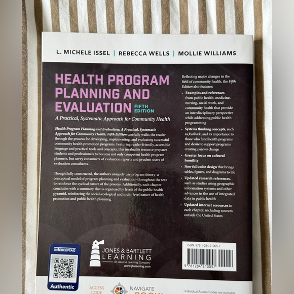 Health program planning and evaluation, 5th edition - Picture 2 of 2